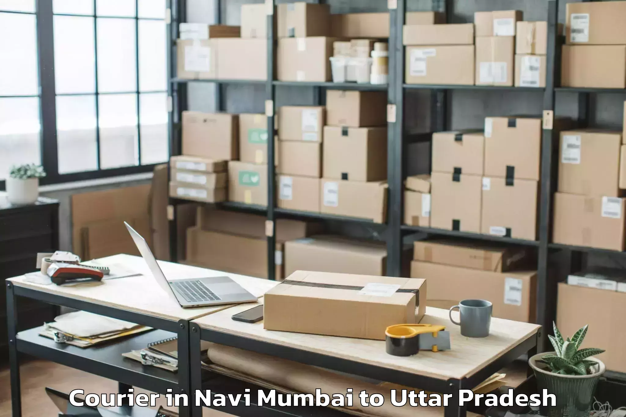 Book Navi Mumbai to Ahraura Courier